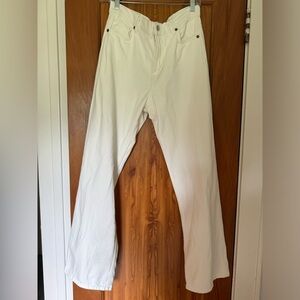 Zara Wide Leg White Denim